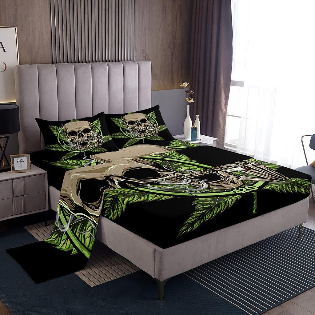 Gamepad Pattern Mattress Four-Piece Bedding Set Bedroom Dormitory Bedding Decoration