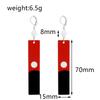 Anime Acrylic Pendant Dangle Earrings Cosplay Props for Women Men Jewelry Accessories