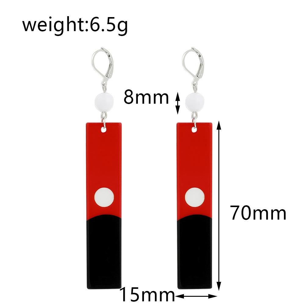 Anime Acrylic Pendant Dangle Earrings Cosplay Props for Women Men Jewelry Accessories