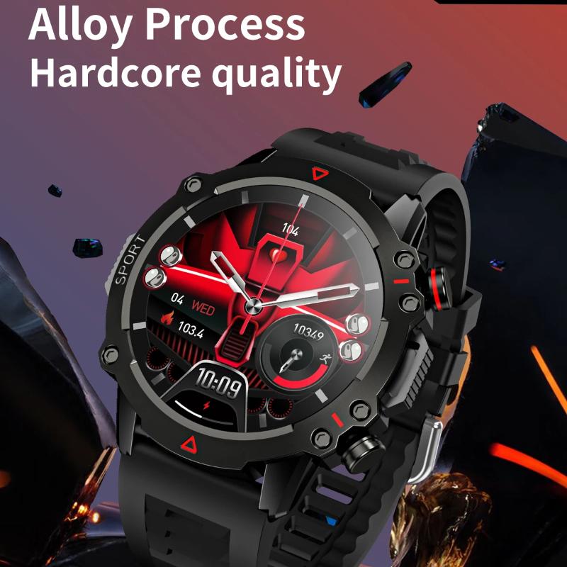 2025 Neue Herrenuhr 1,43 AMOLED TF10 PRO Outdoor-Sport-Fitness-Tracker Herzfrequenzmesser, Geeignet für Android IOS Herren Smartwatch