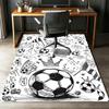 Soccer Printed Carpet,Rug,for Office Chair Living Room Bedroom Kitchen Room Decor Gifts.