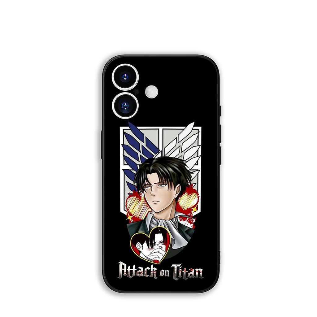 Phone Cover Levi Attacks on titan Eren Jaeger for Apple iPhone 16 15 14 Plus 13 12 Mini 17 Pro Max + ProMax 16E Air 15+ Case