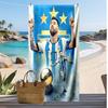Lionel Messi Printed Beach Towel Quick Dry Soft TowelPortable Large Rectangular Beach Blanket for Travel Swimming Pool