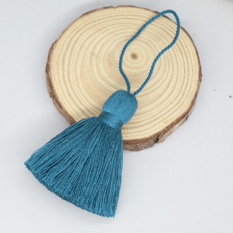 2pcs Cute Bobble Tassels 8cm Colorful Polyester Thread Tassels DIY Handicrafts Bag Garment Ornaments