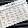 10Pcs Lady adjustable  ring, minimalist zirconia ring, butterfly ring