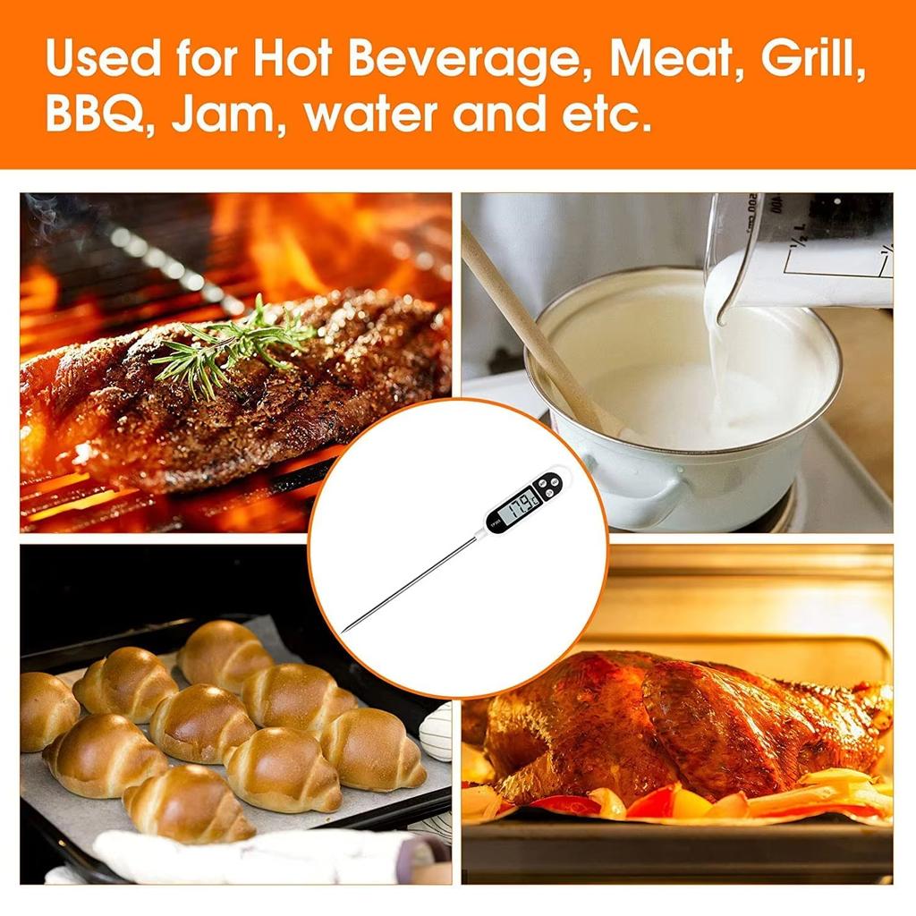 Food Thermometer Digital Kitchen Thermometer for Meat Cooking Food Probe BBQ Electronic Oven Kitchen Tools