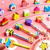 100 Cute Cartoon Pencils with Erasers – Perfect for Elementary, First Grade, or Kindergarten Gifts and Prizes