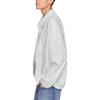 Letter Print Solid Color Lapel Single-Breasted Drop Shoulder Long Sleeve Jacket Men Jackets Off-White LMT007807204596A