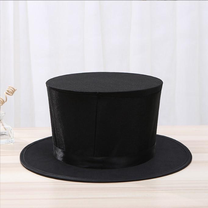 Foldable Magic Hat with Hidden Compartments - Telescopic Spring Top Hat for Magicians