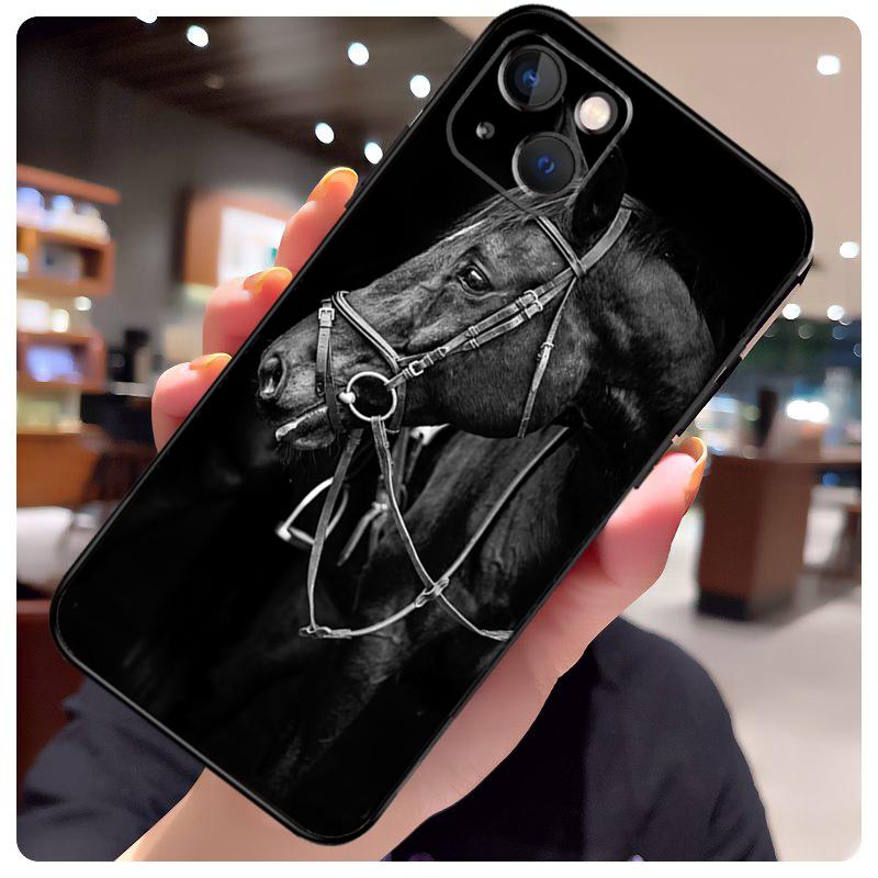 Domineering Cool Horse Case For iPhone 16 14 15 Pro Max 12 13 Mini 11 15 Pro Max Plus X XS Max XR Phone Cover
