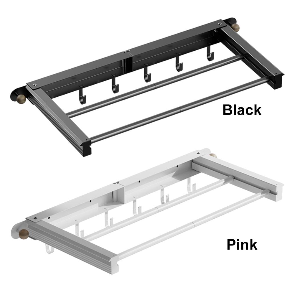 Wall Mounted Clothes Drying Rack Space-Saving Foldable Laundry Rack Laundry Drying Rack for Drying Clothes