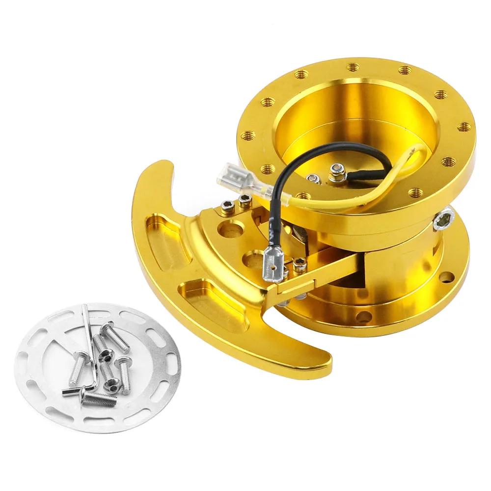 Universal Adapter Aluminum Body Removable Snap Off Boss Kit Tilt Racing Steering Wheel Quick Release Hub Kit Auto Parts
