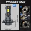 2PCS H7 LED Headlight Bulb 22000LM 12PCS CSP 3570 Car Headlamp Auto Mini CanBus H7 Led Bulb Turbo Light 6500K 12V 110W