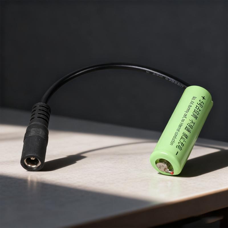 0V NonConductive 2a Battery Eliminators LR6 2a Dummy Battery Setups Shell With 5.5x2.5mm Input For Toy And Small Fan