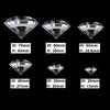Klart Glas Diamant Partydekor Fasettslipad Kristall Stor Diamant Romantiskt Frieri Julklappar Hantverk Heminredning Ornament