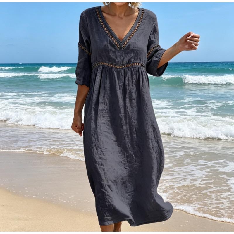 (The Object Is Not Perforated, 3D Printing Effect) 2026 Summer New European and American Solid Color Loose