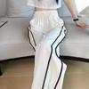 Women's Quick-Dry Ice Silk Wide-Leg Pants - Summer 2026: Lightweight, New Style, Straight-Leg, Casual Drape, Loose Fit, White Sports Pants