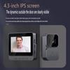 Wireless Smart Doorbell with Display, Voice Intercom, Home Alarm, and Electronic Peephole