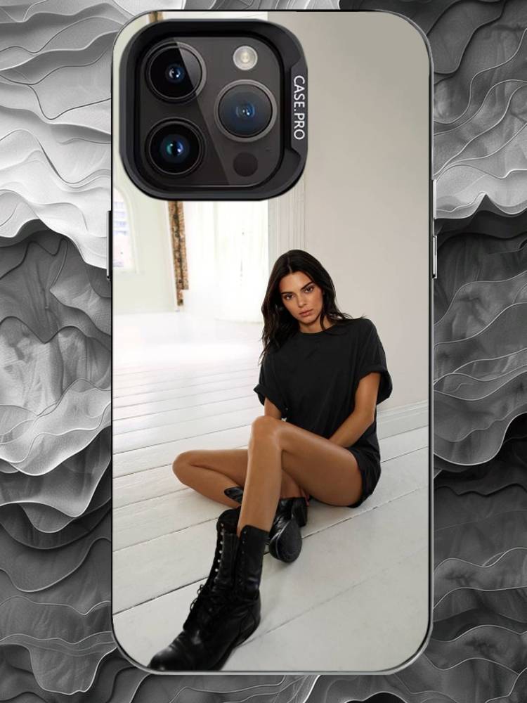 

K-Kendall Jenner Phone Case For iPhone 17 16 15 14 13 12 11 Pro Max Plus Silver Matte Black Cover iPhone17PRO