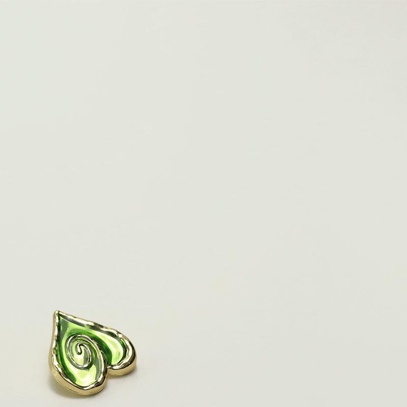 Xiaoxiangfeng Heart-Shaped Suit Sweater Jacket Buttons Double-Sided Nylon Fur Coat Metal Buttons
