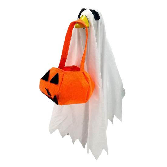 Halloween Ghost Goose Outfit, Lawn Porch Goose Clothes, Fall Halloween Goose Costume for Outdoor Patio Yard Lawn Decoration