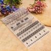 Clear Stamp Happy Christmas Transparent Stamp Laces Line Silicone Stamp for Cards Journal Scrapbooking Decorations