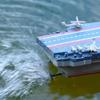 2.4G Wireless Remote Control Speedboat - Children's Electric Aircraft Carrier with Waterproof Design