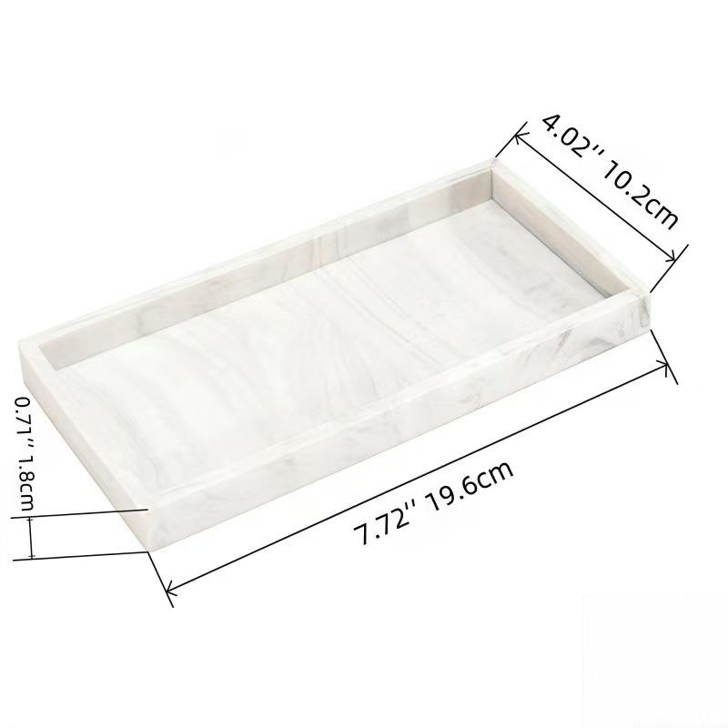 A multifunctional bathroom countertop storage tray, hand sanitizer shampoo display tray, jewelry display tray