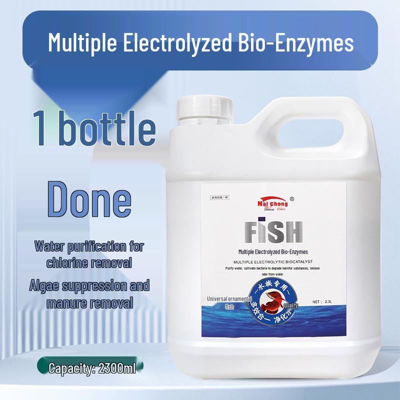 

Аквариумный биоэнзимный очиститель: Удаляет примеси, хлор, запахи, стабилизирует воду, разлагает аммиак.