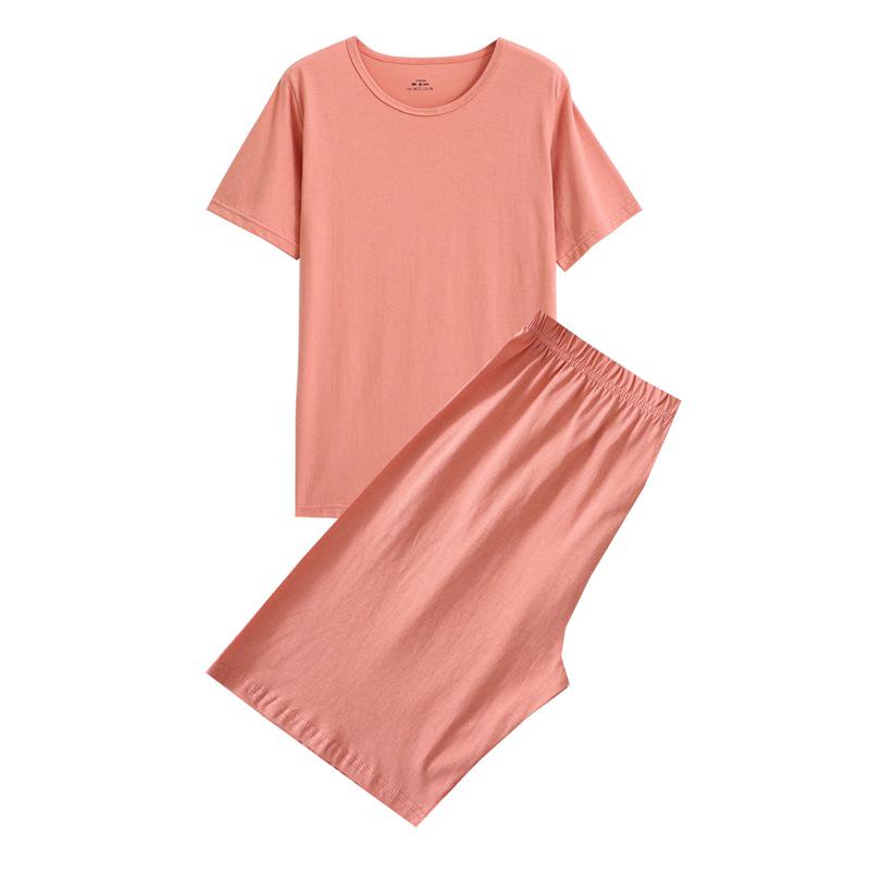 Set Pigiama Manica Corta 100% Cotone - Maglia Traspirante Estiva per Uomo e Donna