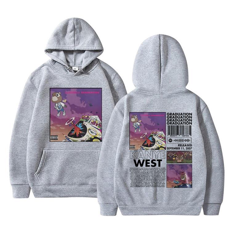 Autumn/Winter Male Rap Singer Kanye West Cool Street Trendy Hip Hop Casual Sportswear Casual Clothing Warm Fashion Hoodie Gift