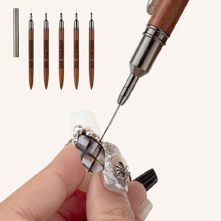 Nail Dotting Drawing Tool Nails Art Liner Brushes Nail Gel Polish Painting Brush