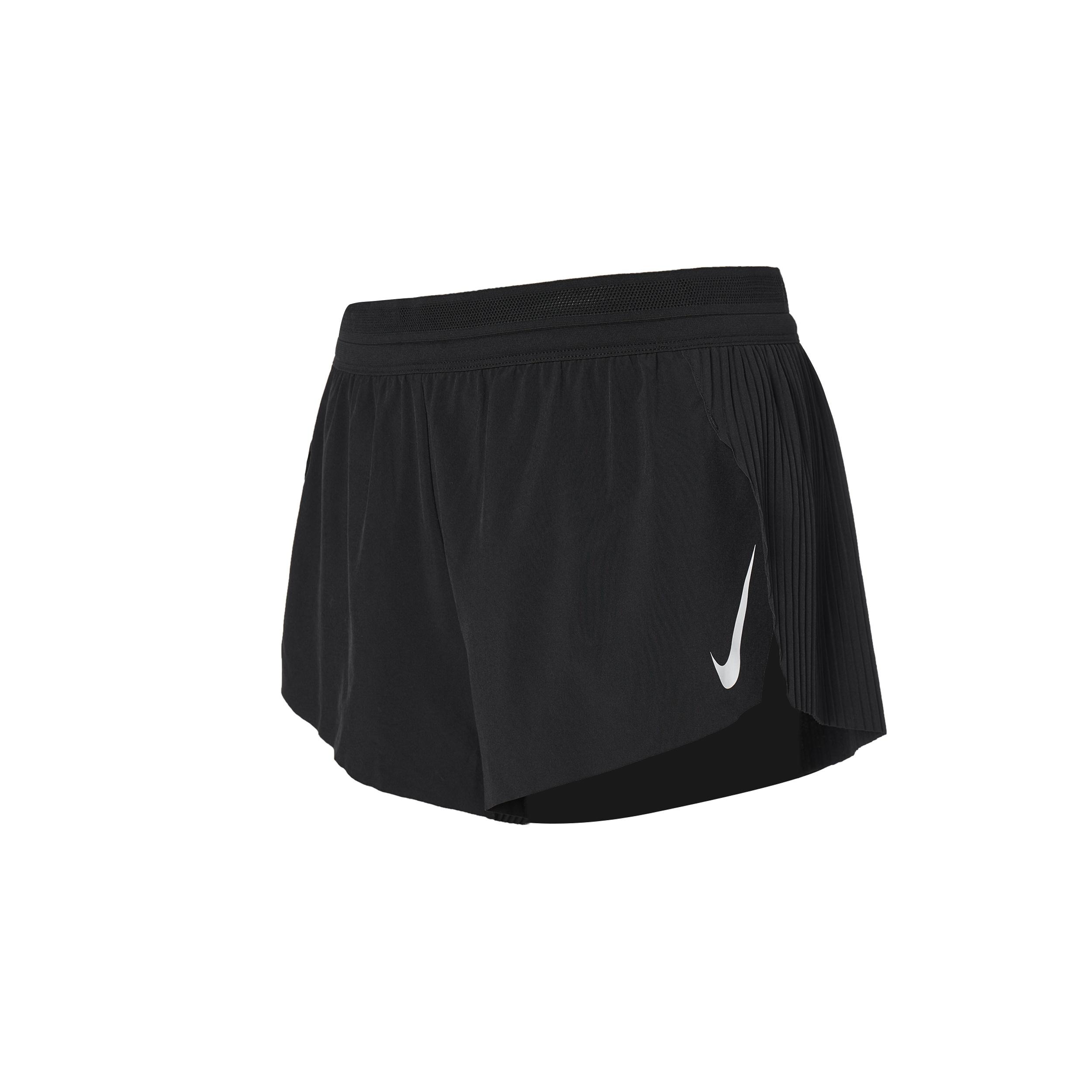 (WMNS) Nike Aeroswift Running Sports Shorts Black Women s CZ9399-010 XL