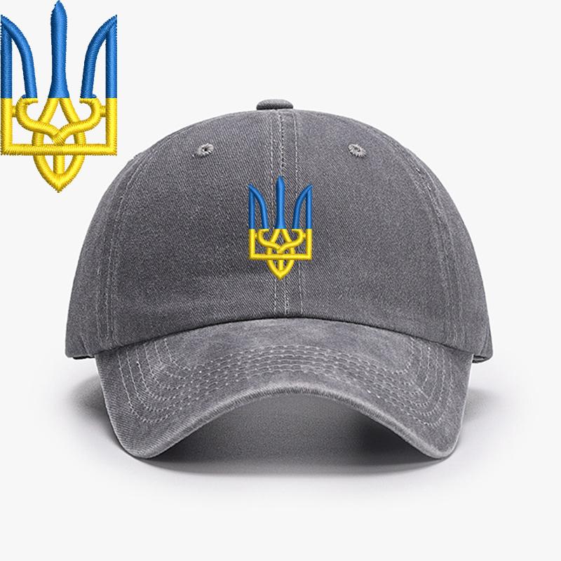 Embroidery Ukraine Trident Symbol Spetsnaz Special Forces Men Baseball Caps Brass Buckle Dad Caps Snapback Adjustable
