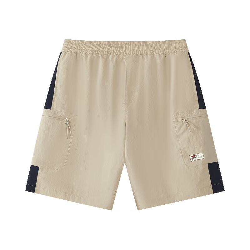 FILA FUSION Sketch Dog Collaboration Men's Loose Woven Shorts
