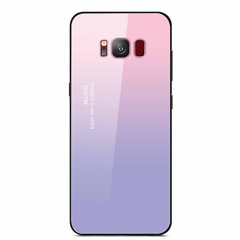 Glass Back Cover For Samsung S8 Plus Phone Case S8Plus Hard Tempered Glass Case For Samsung Galaxy S8 Plus Case S 8 Soft Edge