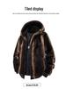 Men's European-Size Cotton-Padded Mink Velvet Winter Coat—Warm, Thick, Imitation Fur Jacket