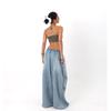 Y2K Oversized Cargo Jeans Women Streetwear Hip Hop Wide Leg Denim Pants Fashion Harajuku Grunge Baggy Casual Trousers New