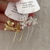 Retro court style iris flower, ear hook women light luxury elegant personality fashion temperament versatile earrings earrings