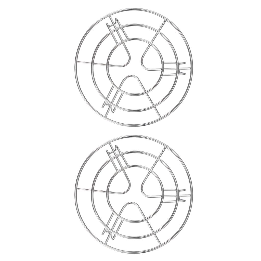 2 stk Dampskålstativ Høy temperaturbestandighet Lett å rengjøre Rustfritt Høy hardhet Instant Pot