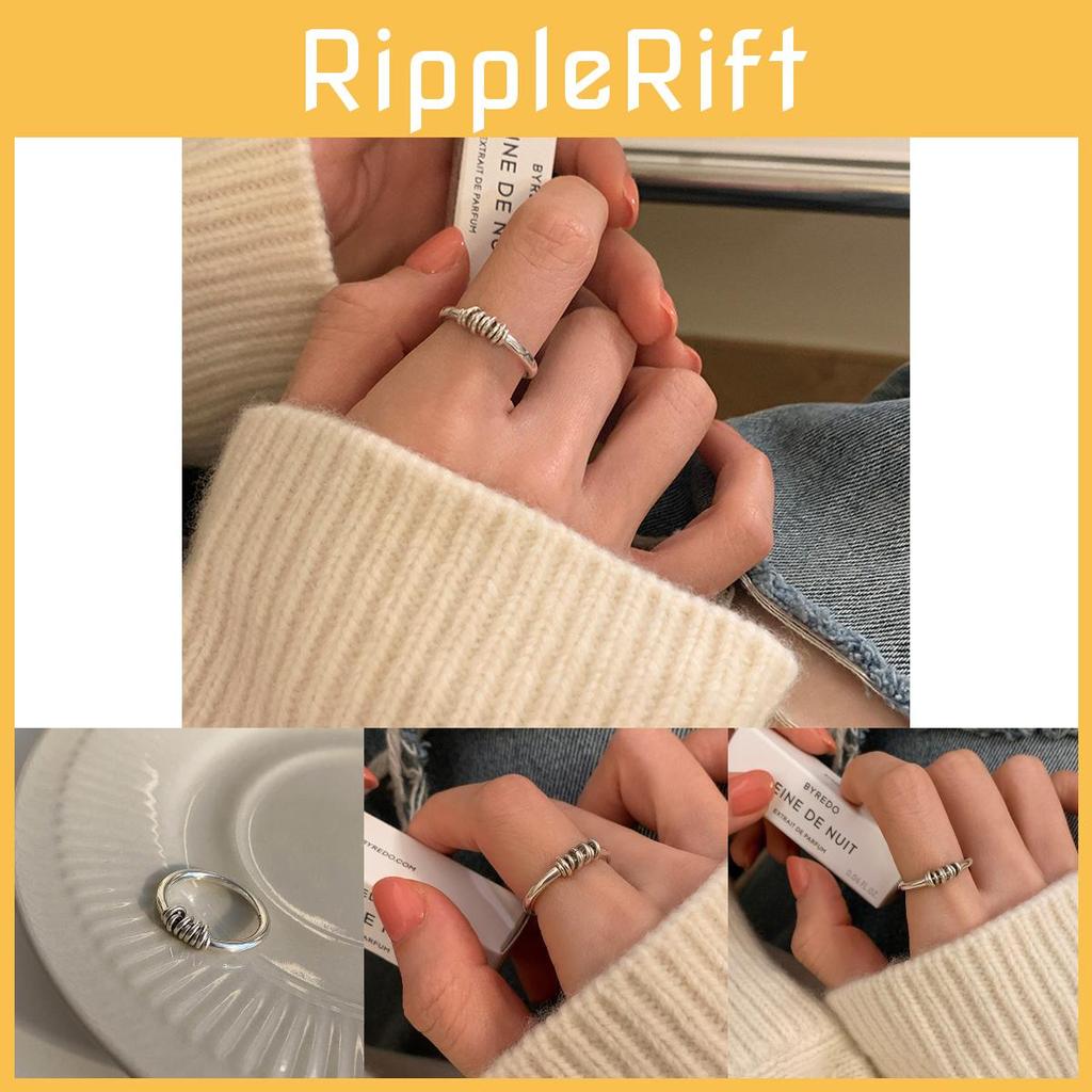 Minimalist Chic Geometric Circle Ring For Women Adjustable Open Finger Jewelry