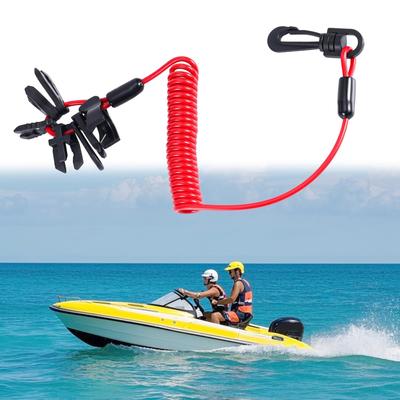 Marine Engine Flameout Cord Emergencies Cut Device For Boats And Watercrafts Keys Security System