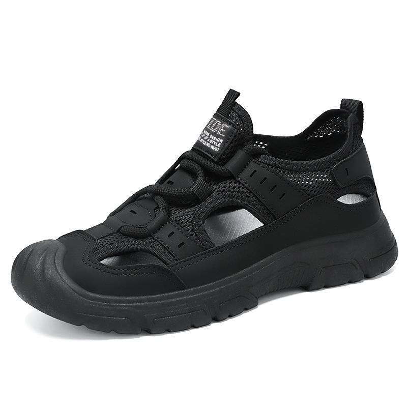 Sandals men's new breathable hollow men's shoes lightweight beach shoes outdoor sports shoes men's shallow single shoes