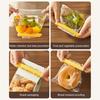 4 Pcs Plastic Food Clips with Magnetic Storage Box Sealing Clip with Cute Cat Fridge Magnet Holder for Food Storage Kitchen Home Decor