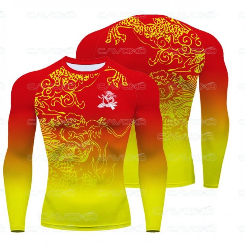 

3D Printed Diving Suit Quick-drying Swimsuit Long-sleeved Sunblock Swimming Snorkeling Jellyfish Surfing 3XL