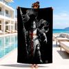 Knightly Crusader Armor Beach Towel, Microfiber Beach Towel, Perfect For Pool, Beach, Travel, Home Decor Beach Party Fan gifts