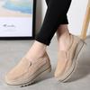 Buty damskie nowa wiosenna platforma mieszkania trampki damskie zamszowe damskie buty w stylu casual płaskie buty wsuwane obcasy pnącza mokasyny