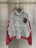 Russian Retro Distressed War Horse Embroidered Unisex Hoodie Jacket