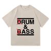 Funny Drum and Bass T Shirt Rum and Ass Lovers Jokes Short Sleeve 100% Cotton T-shirt Unisex Fashion Casual Tee Shirt Oversized