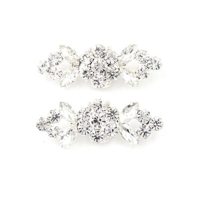 2 pezzi/paio di clip per scarpe con fibbia a fiori, decorazioni per matrimoni da sposa
